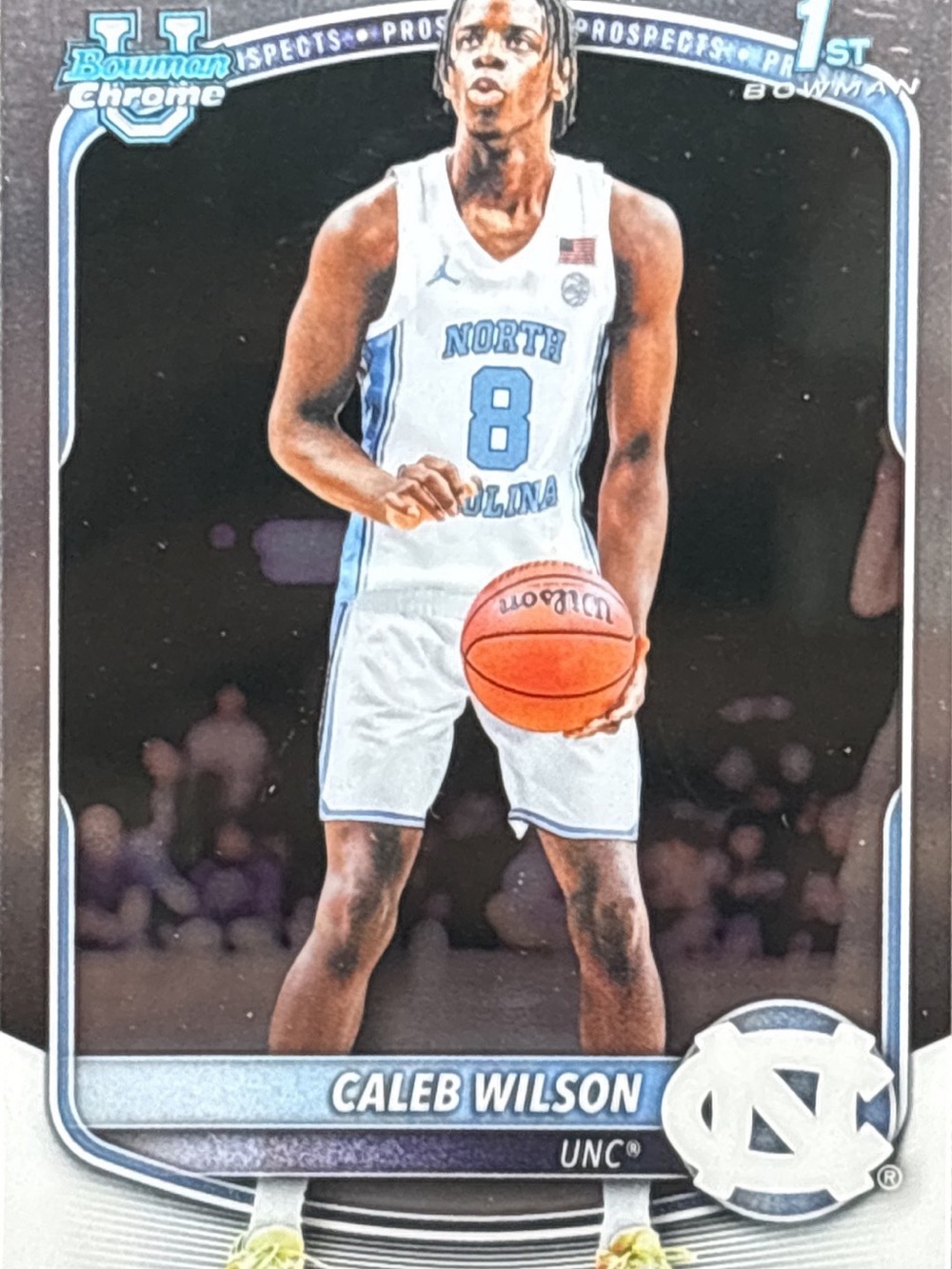 Topps Bowman Chrome Caleb Wilson Rookie Basketball Trading Card
